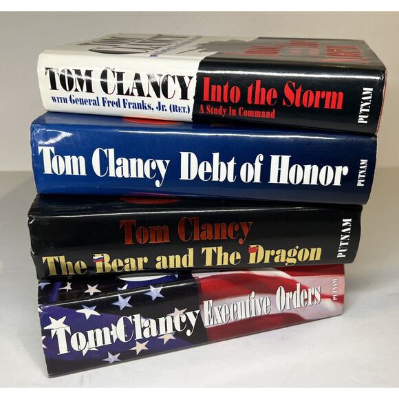 TOM CLANCY Best Selling Hardcover Books - Lot Of Four (4) - Picture 11 of 11
